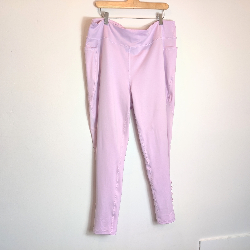 TEK Gear Pink Leggings Ballet with Pockets Size 2X